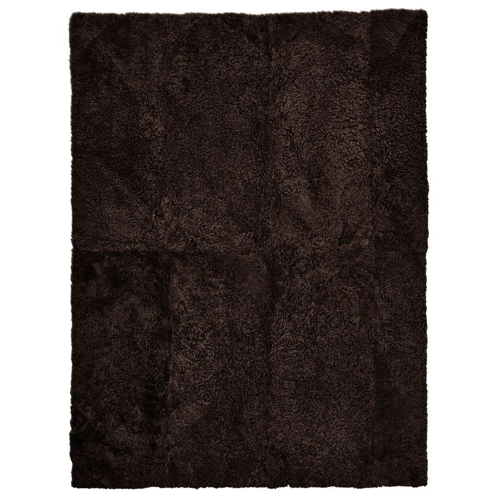 Billede af Natures Collection Design Rug of Premium Quality Sheepskin Short Wool Curly 120x180 cm - Cappuccino