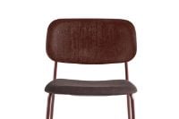 Billede af HAY Soft Edge 40 Chair w. Seat Upholstery SH: 47,5 cm - Remix 373/Fall Red Lacquered/Fall Red Powder Coated Steel