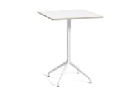 Billede af HAY AAT15 Table 80x80 cm - White Powder Coated Aluminium/White Laminate