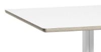 Billede af HAY AAT15 Table 80x80 cm - White Powder Coated Aluminium/White Laminate