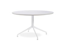 Billede af HAY AAT20 Table Ø: 128xH: 74 cm - White Powder Coated Aluminium/White Laminate