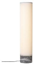 Billede af GUBI Unbound Gulvlampe H: 80 cm Medium - White Linnen/Grey Marble 