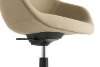 Billede af HAY AAC155 Drejestol About A Chair SH: 44 cm - Black Powder Coated Aluminium/Hallingdal 224