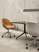 Billede af HAY AAC155 Drejestol About A Chair SH: 44 cm - Black Powder Coated Aluminium/Hallingdal 224