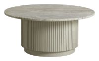 Billede af Nordal Erie Round Coffee Table Ø:90 cm - White Marble Top FORUDBESTIL: SLUT APRIL 2024