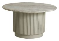 Billede af Nordal Erie Round Coffee Table Ø:75 cm - White Marble Top 