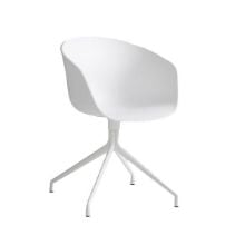 Billede af HAY AAC 20 About A Chair SH: 46 cm - White Powder Coated Aluminium/White