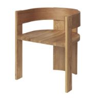 Billede af Kristina Dam Studio Collector Dining Chair SH: 47 cm - Mørkolieret Eg / Valnød