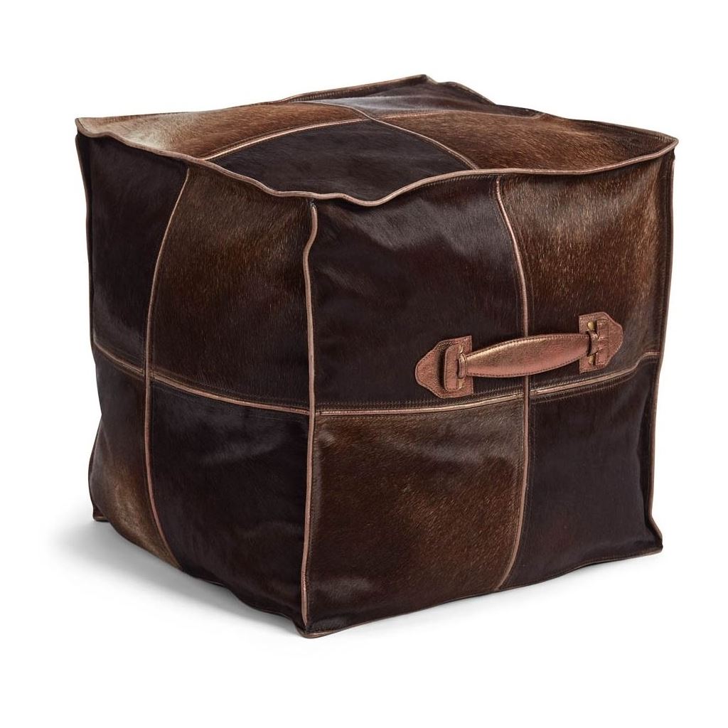 Billede af Natures Collection Premium Quality Calf Leather With Handle 45x45 cm - Brown