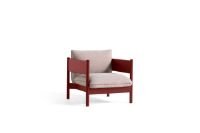 Billede af HAY Arbour Club Armchair SH: 40 cm - Atlas 621 / Wine Red Water-Based Lacquered Solid Beech