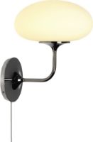 Billede af GUBI Stemlite Wall Lamp Ø: 32 cm - Black Chrome