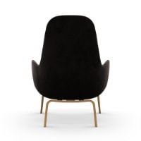 Billede af Normann Copenhagen Era Lounge Chair High Oak SH: 40 cm - City Velvet Vol 2 / 095
