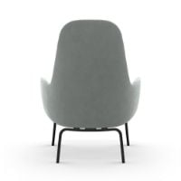 Billede af Normann Copenhagen Era Lounge Chair High Black Oak SH: 40 cm - City Velvet Vol 2 / 086