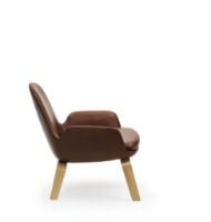 Billede af Normann Copenhagen Era Lounge Chair Low Oak SH: 40 cm - Ultra Leather / Cognac 41598