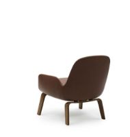 Billede af Normann Copenhagen Era Lounge Chair Low Walnut SH: 40 cm - Ultra Leather / Cognac 41598