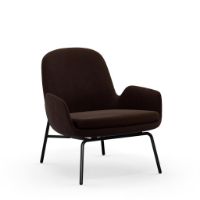 Billede af Normann Copenhagen Era Lounge Chair Low Steel SH: 40 cm - City Velvet Vol 2 / 023