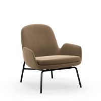 Billede af Normann Copenhagen Era Lounge Chair Low Steel SH: 40 cm - City Velvet Vol 2 / 077