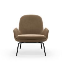 Billede af Normann Copenhagen Era Lounge Chair Low Steel SH: 40 cm - City Velvet Vol 2 / 077