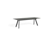 Billede af HAY CPH 30 Extendable Table 250/400x90x74 cm - Black Lacquered Solid Oak/Black Linoleum