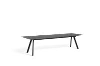 Billede af HAY CPH 30 Extendable Table 250/400x90x74 cm - Black Lacquered Solid Oak/Black Linoleum