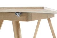 Billede af HAY CPH 30 Extendable Table 160/310x80x74 cm - Lacquered Solid Oak/Grey Linoleum