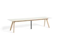 Billede af HAY CPH 30 Extendable Table 160/310x80x74 cm - Lacquered Solid Oak/Off White Linoleum