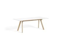 Billede af HAY CPH 30 Extendable Table 200/400x90x74 cm - Lacquered Solid Oak/White Laminate