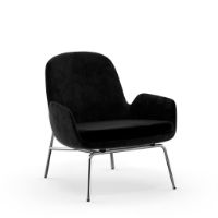Billede af Normann Copenhagen Era Lounge Chair Low Chrome SH: 40 cm - City Velvet Vol 2 / 099