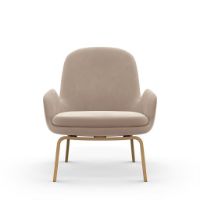 Billede af Normann Copenhagen Era Lounge Chair Low Oak SH: 40 cm - City Velvet Vol 2 / 070