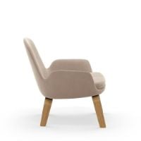 Billede af Normann Copenhagen Era Lounge Chair Low Oak SH: 40 cm - City Velvet Vol 2 / 070
