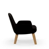 Billede af Normann Copenhagen Era Lounge Chair Low Oak SH: 40 cm - City Velvet Vol 2 / 095