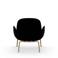 Billede af Normann Copenhagen Era Lounge Chair Low Oak SH: 40 cm - City Velvet Vol 2 / 095