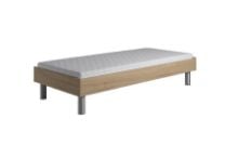 Billede af Kaagaard 380 Sengeramme 90x200 cm - Oliebehandlet Eg/Metalben