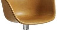 Billede af HAY AAC21 About a Chair Spisebordsstol Fuldpolstret SH: 46 cm - Polished Aluminium/Sense Cognac