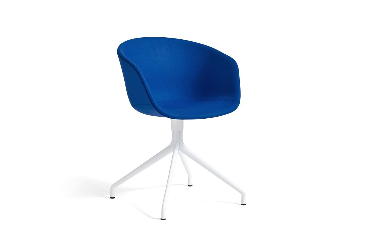 Billede af HAY AAC 21 About A Chair SH: 46 cm - White Powder Coated Aluminium/Divina 756
