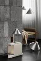 Billede af Kristina Dam Studio Cone Table Lamp H: 44 cm - Aluminium / Valnød