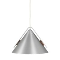 Billede af Kristina Dam Studio Cone Pendant Lamp L Ø: 40 cm - Aluminium / Valnød