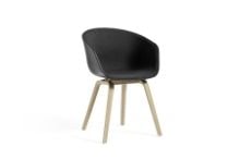 Billede af HAY AAC 22 About A Chair Front Upholstery SH: 46 cm - Lacquered Oak Veneer/Black/Remix 183