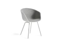 Billede af HAY AAC 26 About A Chair SH: 46 cm - White Powder Coated Steel/White/Remix 123 Front Upholstery