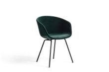 Billede af HAY AAC 27 About A Chair SH: 46 cm - Black Powder Coated Steel/Lola Dark Green