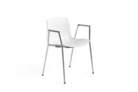 Billede af HAY AAC 18 About A Chair SH: 46 cm - Chromed Steel/White
