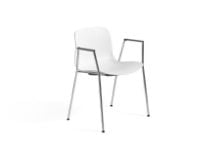 Billede af HAY AAC 18 About A Chair SH: 46 cm - Chromed Steel/White