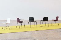 Billede af HAY AAC 18 About A Chair Front Upholstery SH: 46 cm - Chromed Steel/Black/Remix 173