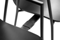 Billede af HAY AAC 18 About A Chair SH: 46 cm - Black Powder Coated Steel/Khaki