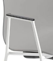 Billede af HAY AAC 18 About A Chair SH: 46 cm - White Powder Coated Steel/Concrete Grey