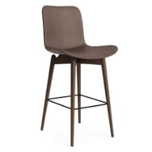 Billede af NORR11 Langue Bar Chair Low SH: 65 cm - Dark Smoked Beech/Dunes Dark Brown 21001