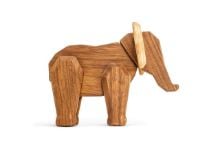Billede af FableWood Mor Elefant 12x15 cm - Valnød/Ask