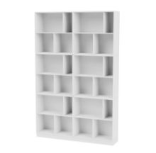 Billede af Montana Selection Read Bogreol med sokkel 7 cm 139,2x208,8x30 cm - 101 New White