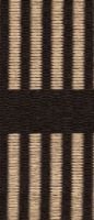 Billede af Woodnotes Cut Stripe Carpet Sewn Edges 80x200 cm - Black/Natural