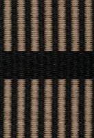 Billede af Woodnotes Cut Stripe Carpet Sewn Edges 140x200 cm - Black/Antique